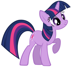 Size: 6388x6000 | Tagged: safe, artist:slyde55, twilight sparkle, pony, unicorn, g4, my little pony: friendship is magic, the ticket master, absurd resolution, female, raised hoof, simple background, solo, transparent background, unicorn twilight, vector