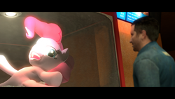 Size: 1920x1080 | Tagged: dead source, safe, artist:dakkiller, pinkie pie, g4, 3d, citizen, crossover, gmod, half-life 2, popcorn