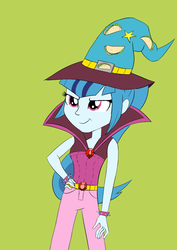 Size: 731x1034 | Tagged: safe, artist:icesticker, sonata dusk, equestria girls, g4, my little pony equestria girls: rainbow rocks, clothes, costume, hat, taco, that girl sure loves tacos, witch hat