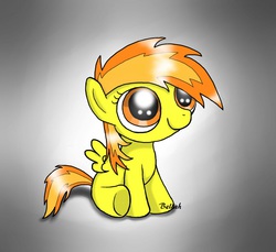 Size: 935x855 | Tagged: safe, artist:izelyca, spitfire, g4, female, filly, solo, younger