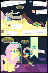Size: 1024x1550 | Tagged: safe, artist:narflarg, discord, fluttershy, twilight sparkle, g4, ask, comic, tumblr