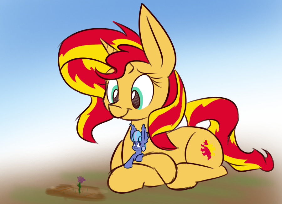 756848 Safe Artist Heir Of Rick Sunset Shimmer Oc Oc Sapphire