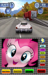 Size: 780x1212 | Tagged: safe, pinkie pie, g4, car, g-6155 interceptor, hud, spy hunter, truck