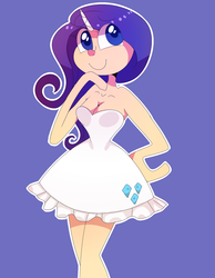 Size: 1400x1800 | Tagged: safe, artist:yummisweets, rarity, human, g4, female, horn, horned humanization, humanized, solo