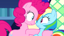 Size: 1280x720 | Tagged: safe, screencap, pinkie pie, rainbow dash, pony, equestria girls, g4, my little pony equestria girls: rainbow rocks, female