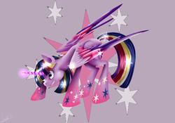 Size: 2000x1400 | Tagged: safe, artist:moeru789, twilight sparkle, alicorn, pony, g4, female, mare, rainbow power, solo, twilight sparkle (alicorn)
