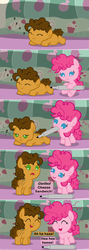 Size: 1120x3150 | Tagged: safe, artist:beavernator, cheese sandwich, pinkie pie, pony, g4, ^^, baby, baby pie, baby pony, beavernator is trying to murder us, c:, colt, comic, cute, diacheeses, diapinkes, eyes closed, female, filly, foal, frown, laughing, male, marker, mouth hold, open mouth, prone, sleeping, smiling, snoring, weapons-grade cute, zzz