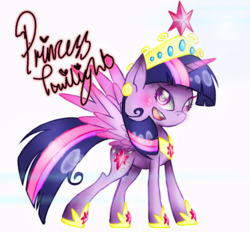 Size: 853x790 | Tagged: safe, artist:platinumpoinsetta, twilight sparkle, alicorn, pony, g4, female, mare, solo, twilight sparkle (alicorn)