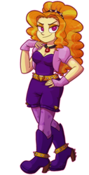 Size: 506x1000 | Tagged: safe, artist:skippyrip, adagio dazzle, equestria girls, g4, my little pony equestria girls: rainbow rocks, female, solo