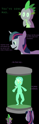 Size: 2550x8000 | Tagged: safe, artist:unassuminguser, lyra heartstrings, spike, twilight sparkle, semi-anthro, g4, comic, hairy legs, what has science done