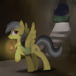 Size: 3000x3000 | Tagged: safe, artist:cupcaken, daring do, g4, female, high res, lamp, solo