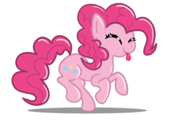 Size: 1600x1200 | Tagged: safe, artist:amberlea-draws, pinkie pie, g4, female, simple background, solo, tongue out, transparent background