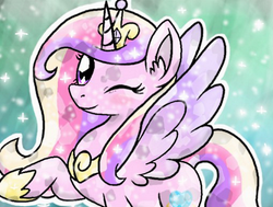 Size: 509x385 | Tagged: safe, artist:amberlea-draws, princess cadance, crystal pony, pony, g4, female, solo