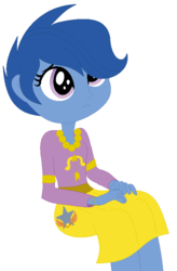 Size: 538x822 | Tagged: safe, artist:pepperjackpegasus, archer (g4), scootablue, equestria girls, g4, equestria girls-ified, humanized