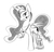 Size: 500x478 | Tagged: safe, artist:tsitra360, princess luna, gamer luna, g4, female, gun, monochrome, solo, weapon