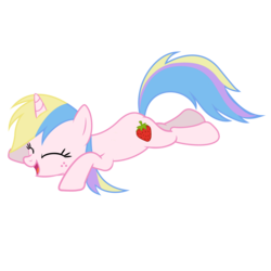 Size: 8000x8000 | Tagged: safe, artist:swearn, holly dash, pony, unicorn, g4, absurd resolution, background pony, female, happy, mare, simple background, solo, transparent background, vector