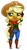 Size: 500x936 | Tagged: safe, artist:pia-sama, applejack, earth pony, anthro, plantigrade anthro, g4, chibi, female, solo