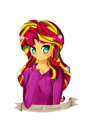 Size: 1000x1300 | Tagged: safe, artist:manjarcito, sunset shimmer, equestria girls, g4, my little pony equestria girls: rainbow rocks, female, humanized, solo