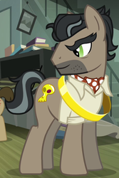 Size: 461x691 | Tagged: safe, screencap, doctor caballeron, earth pony, pony, daring don't, g4, cropped, male, rings of scorchero, solo focus, stallion