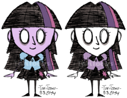 Size: 1000x773 | Tagged: safe, artist:taritoons, twilight sparkle, equestria girls, g4, crossover, don't starve