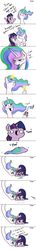 Size: 1414x9913 | Tagged: safe, artist:greyscaleart, princess celestia, twilight sparkle, alicorn, pony, unicorn, g4, anticlimactic, comic, ethereal mane, female, filly, filly twilight sparkle, foal, hand, mare, pony with hands, scissors, silly, twilight sparkle (alicorn), unicorn twilight, younger