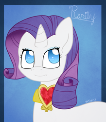 Size: 812x930 | Tagged: safe, artist:higglytownhero, rarity, g4, element of generosity, female, solo