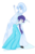 Size: 2544x3896 | Tagged: safe, artist:kasi-ona, rarity, sweetie belle, equestria girls, g4, anna, crying, disney, elsa, frozen (movie), high res, princess anna belle, queen elsarity, simple background, transparent background