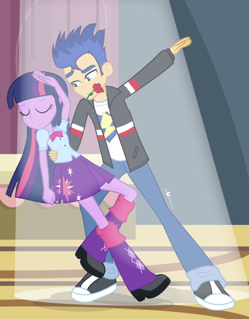 Flash Sentry Rainbow Rocks #757619 - safe, artist:dm29, flash sentry, twilight sparkle, equestria ...
