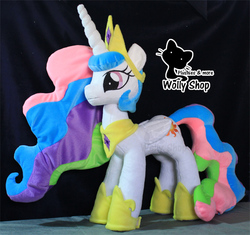 Size: 600x563 | Tagged: safe, artist:wollyshop, princess celestia, g4, irl, photo, plushie