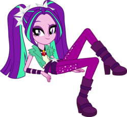 Size: 6520x6000 | Tagged: safe, artist:givralix, aria blaze, equestria girls, g4, my little pony equestria girls: rainbow rocks, absurd resolution, amulet, ariabetes, clothes, cute, female, high heel boots, necklace, simple background, solo, transparent background, vector, vest