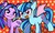 Size: 512x308 | Tagged: safe, artist:miki 14, aria blaze, sonata dusk, earth pony, pony, equestria girls, g4, my little pony equestria girls: rainbow rocks, ariabetes, blushing, cute, duo, duo female, earth pony aria blaze, equestria girls ponified, female, frown, happy, lesbian, open mouth, open smile, patterned background, ponified, red background, ship:arisona, shipping, simple background, siren pony, siren wings, smiling, sonatabetes, tsundaria, tsundere, unamused