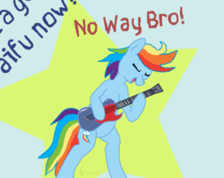 Size: 1200x950 | Tagged: safe, artist:thejakevale, rainbow dash, g4, cutie mark, female, guitar, solo, stars, waifu