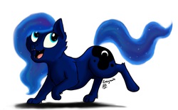 Size: 1521x941 | Tagged: safe, artist:greyscaleart, princess luna, cat, g4, female, princess mewna, solo, species swap