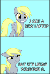 Size: 298x443 | Tagged: safe, derpy hooves, pegasus, pony, g4, cute, disappointed derpy meme, female, floppy ears, frown, grin, mare, meme, microsoft windows, smiling, solo, underp, windows 8