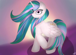 Size: 1280x931 | Tagged: safe, artist:fairdahlia, princess celestia, g4, female, solo