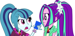 Size: 5641x2734 | Tagged: safe, artist:mit-boy, aria blaze, sonata dusk, equestria girls, g4, my little pony equestria girls: rainbow rocks, .svg available, duo, simple background, svg, transparent background, vector