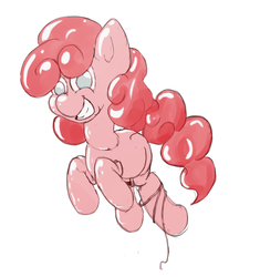 Size: 800x850 | Tagged: safe, artist:littlebrownzebraicarus, oc, oc only, oc:cherry bubble, balloon pony, female, inflatable
