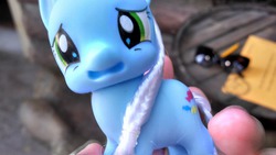 Size: 1280x720 | Tagged: safe, concerned pony, irl, photo, toy