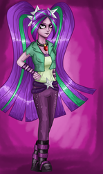 Size: 2300x3872 | Tagged: safe, artist:clrb, aria blaze, equestria girls, g4, my little pony equestria girls: rainbow rocks, female, high res, solo