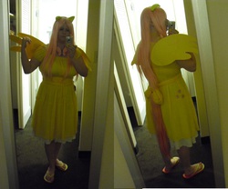 Size: 768x640 | Tagged: safe, artist:sailorusagichan, fluttershy, human, g4, cosplay, irl, irl human, photo