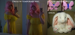 Size: 1108x529 | Tagged: safe, artist:sailorusagichan, fluttershy, human, g4, cosplay, irl, irl human, photo