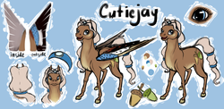 Size: 2450x1200 | Tagged: safe, artist:hengebellika, oc, oc only, bird, horse, pegasus, pony, adoptable, reference sheet