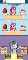 Size: 800x1703 | Tagged: safe, artist:frankier77, marble pie, pinkie pie, ask pinkamena diane pie, g4, ask, comic, pinkamena diane pie, rock, style emulation, tumblr