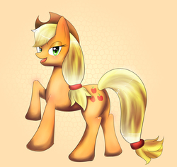 Size: 2152x2034 | Tagged: safe, artist:hiderian, applejack, g4, female, high res, pixiv, solo