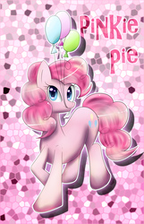 Size: 1396x2168 | Tagged: safe, artist:hiderian, pinkie pie, g4, balloon, female, pixiv, solo