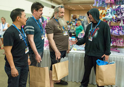 Size: 935x658 | Tagged: safe, human, bronycon, comic book men, irl, irl human, photo