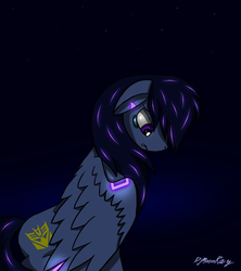 Size: 1042x1175 | Tagged: safe, artist:djmoonray, pegasus, pony, crying, ponified, sad, soundwave, transformers, transformers prime