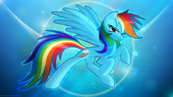 Size: 3840x2160 | Tagged: safe, artist:game-beatx14, artist:itchykitchy, rainbow dash, g4, female, high res, solo, wallpaper