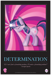 Size: 5075x7475 | Tagged: safe, twilight sparkle, g4, official, absurd resolution, female, hub logo, motivational poster, poster, solo