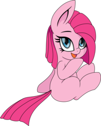 Size: 3218x4000 | Tagged: safe, artist:bork88, artist:dubstepbrony4life, pinkie pie, g4, cute, cuteamena, female, filly, high res, looking back, pinkamena diane pie, simple background, sitting, solo, transparent background, vector